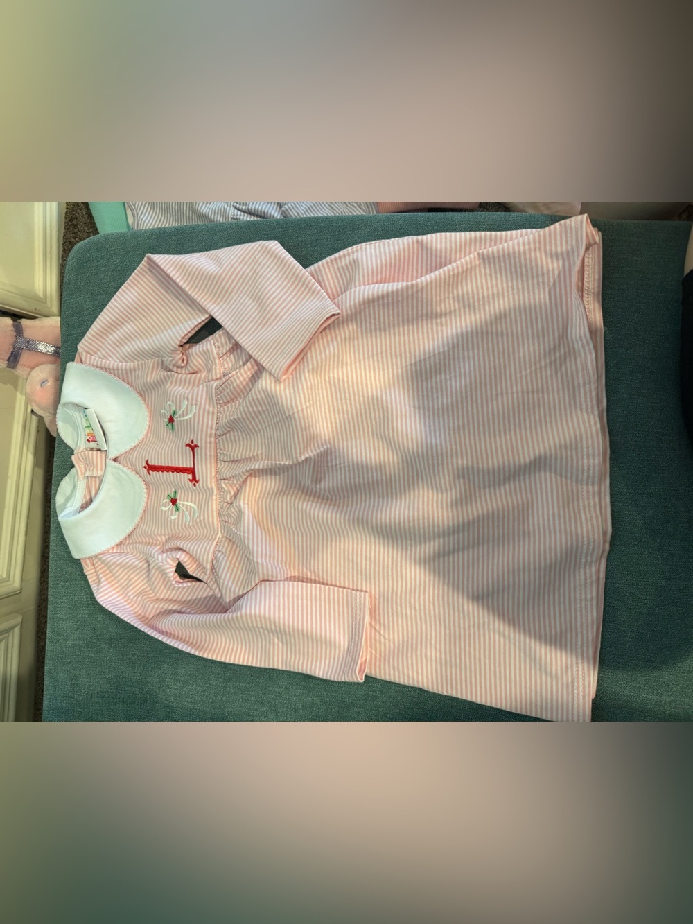 Pink Stripe Smocked Long-Sleeve Top for Kids